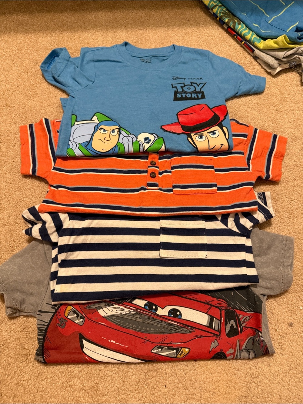 Toy Story Blue Kids T-Shirt featuring Buzz & Woody -
